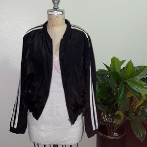 Black bomber jacket